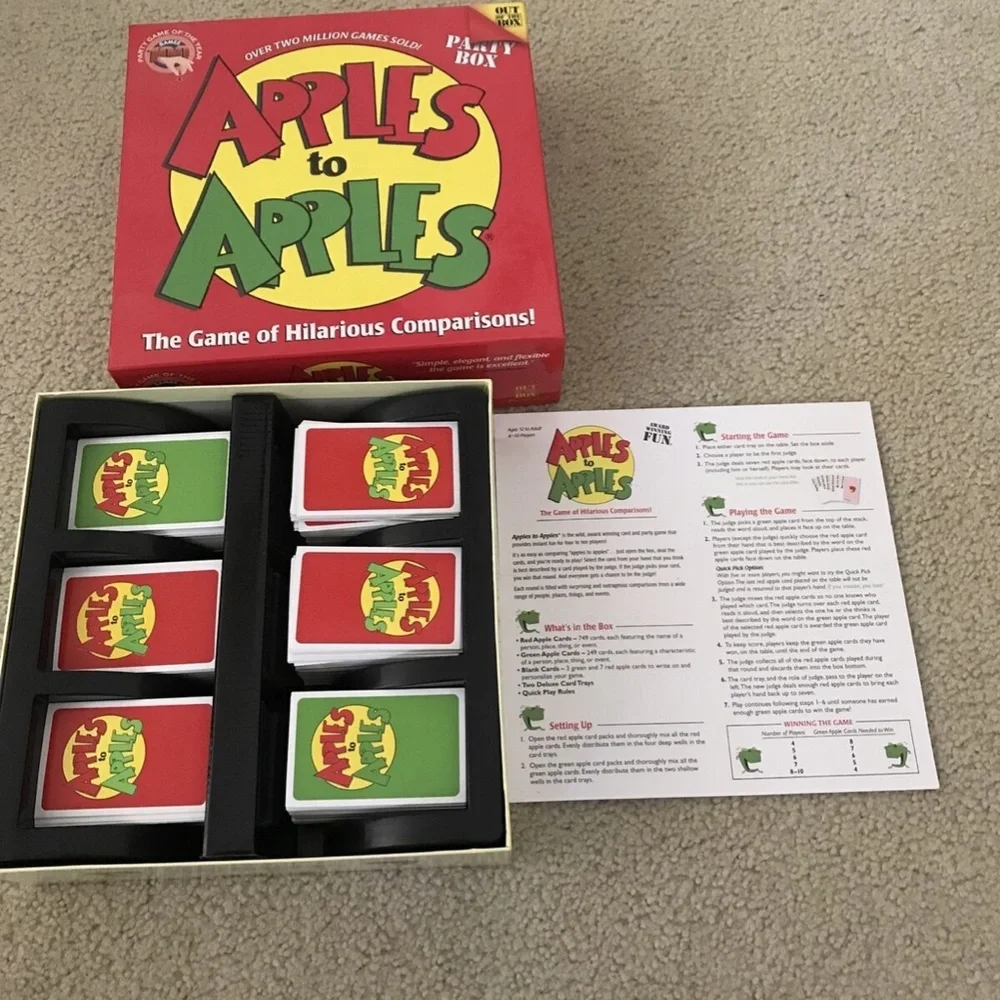 Apples to Apples Board Game - Complete.